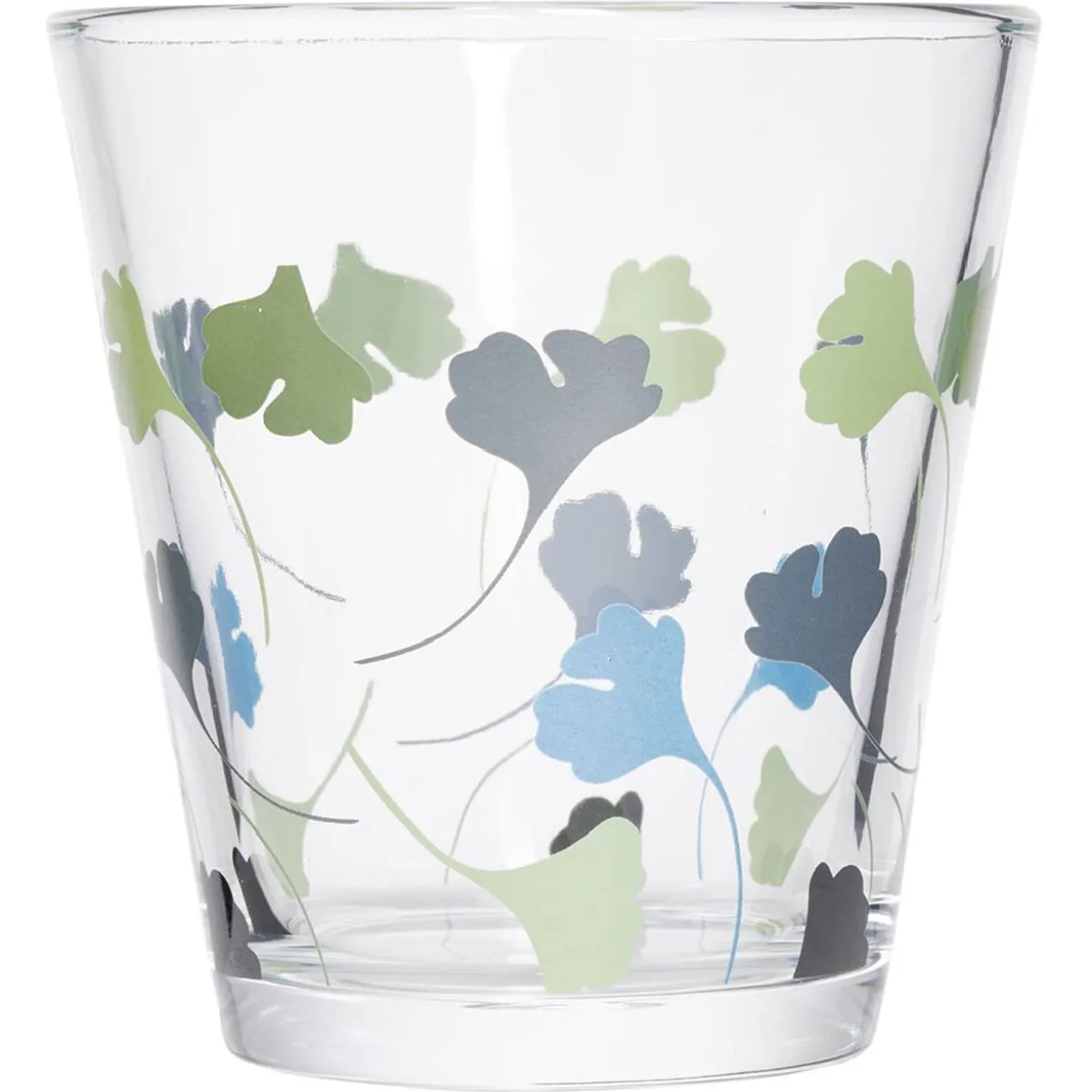 Gobelet verre motif fleurs 25cl - x3