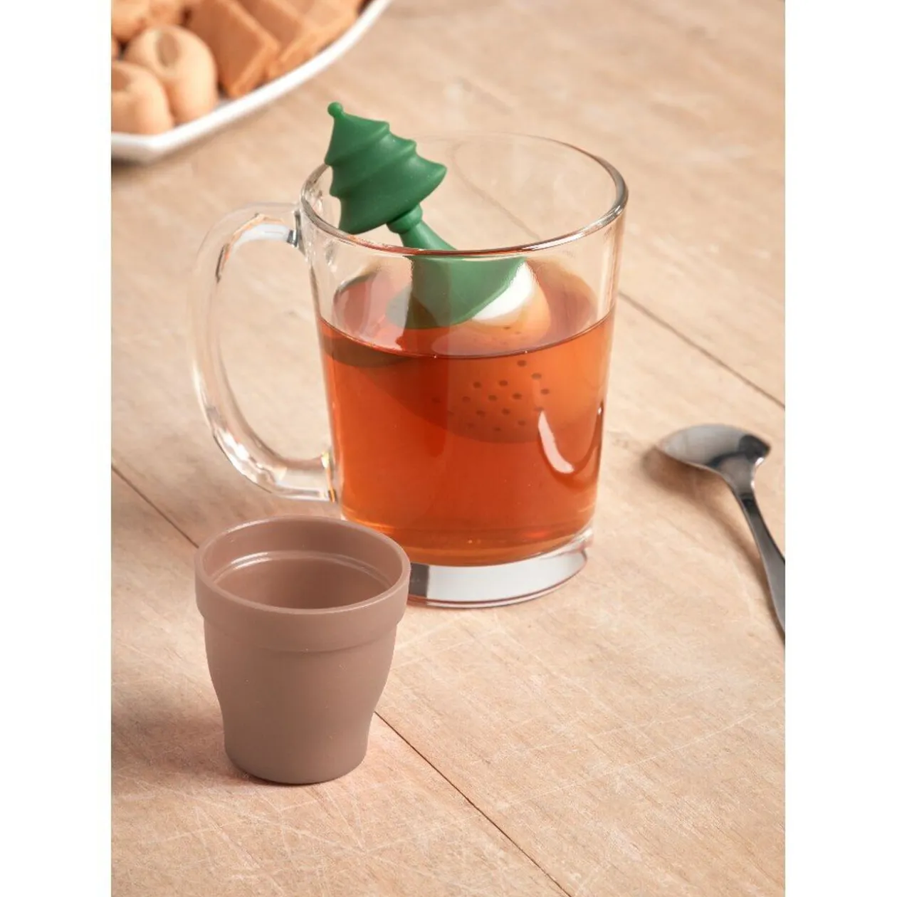 Infuseur à thé avec coupelle