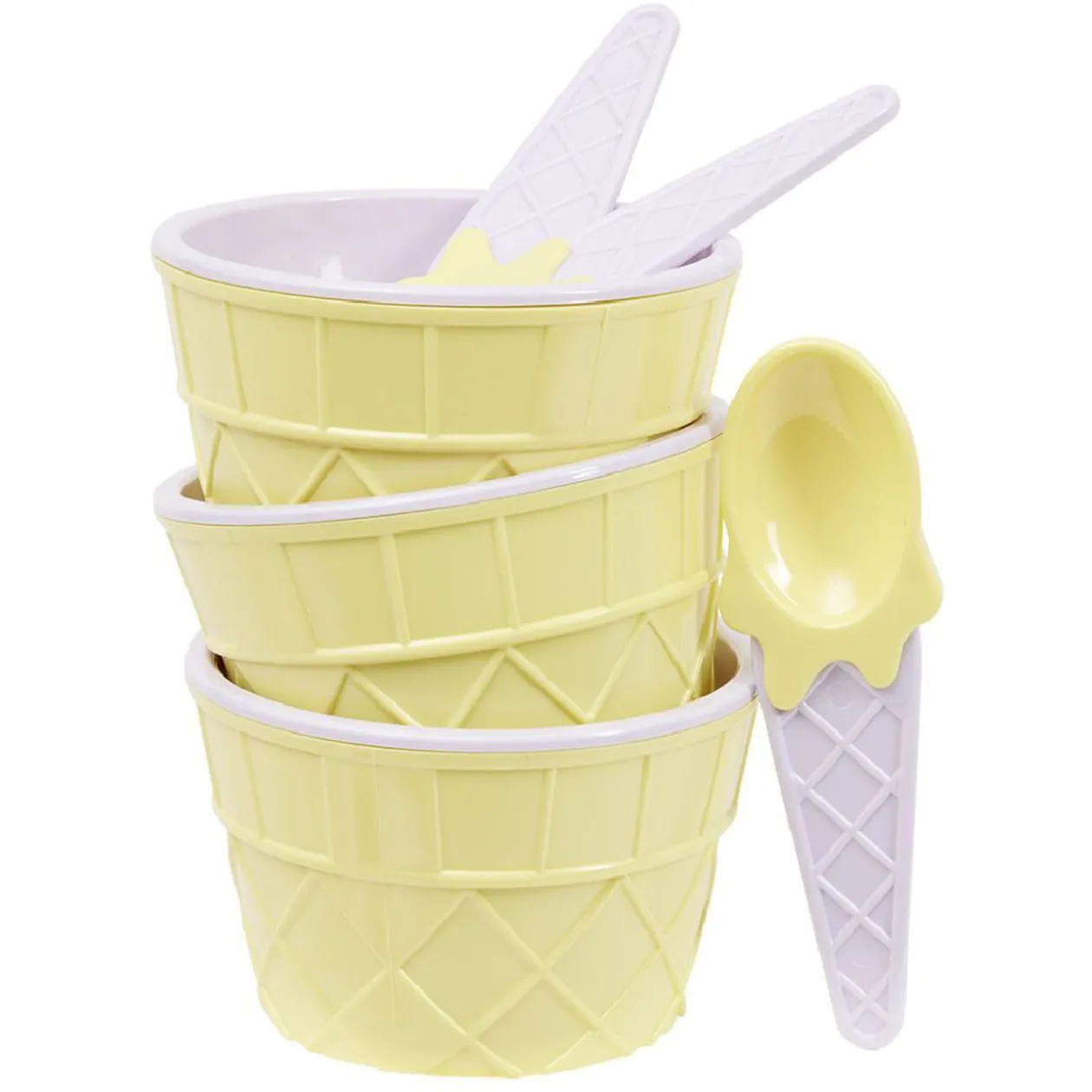 Kit à glace bol et cuillère x3