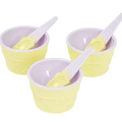 Kit à glace bol et cuillère x3