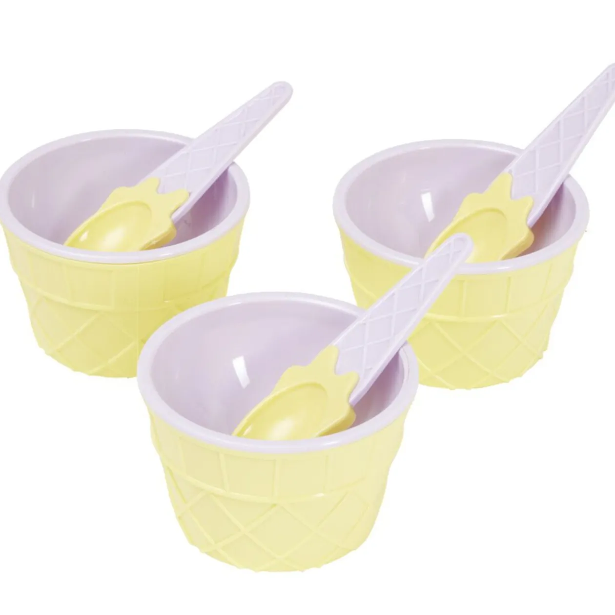 Kit à glace bol et cuillère x3