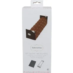 Kit bûche de Noël effet matelassé