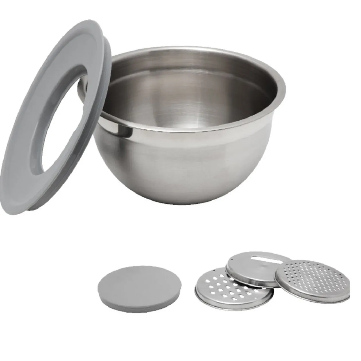 Kit bol mixeur avec accessoires de découpe inox