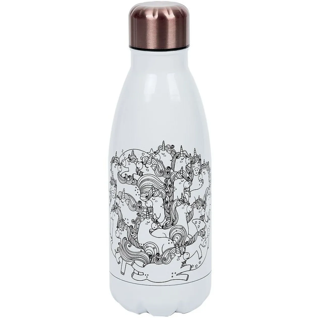 Kit gourde isotherme 350mL à colorier avec 6 marqueurs
