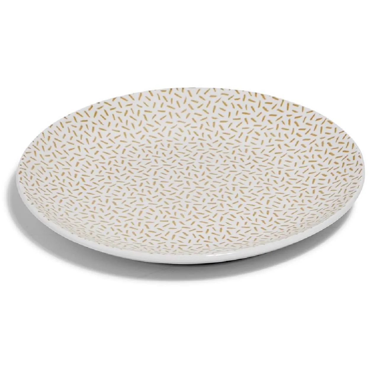 Lot de 4 assiettes à dessert rondes porcelaine Ø19 cm
