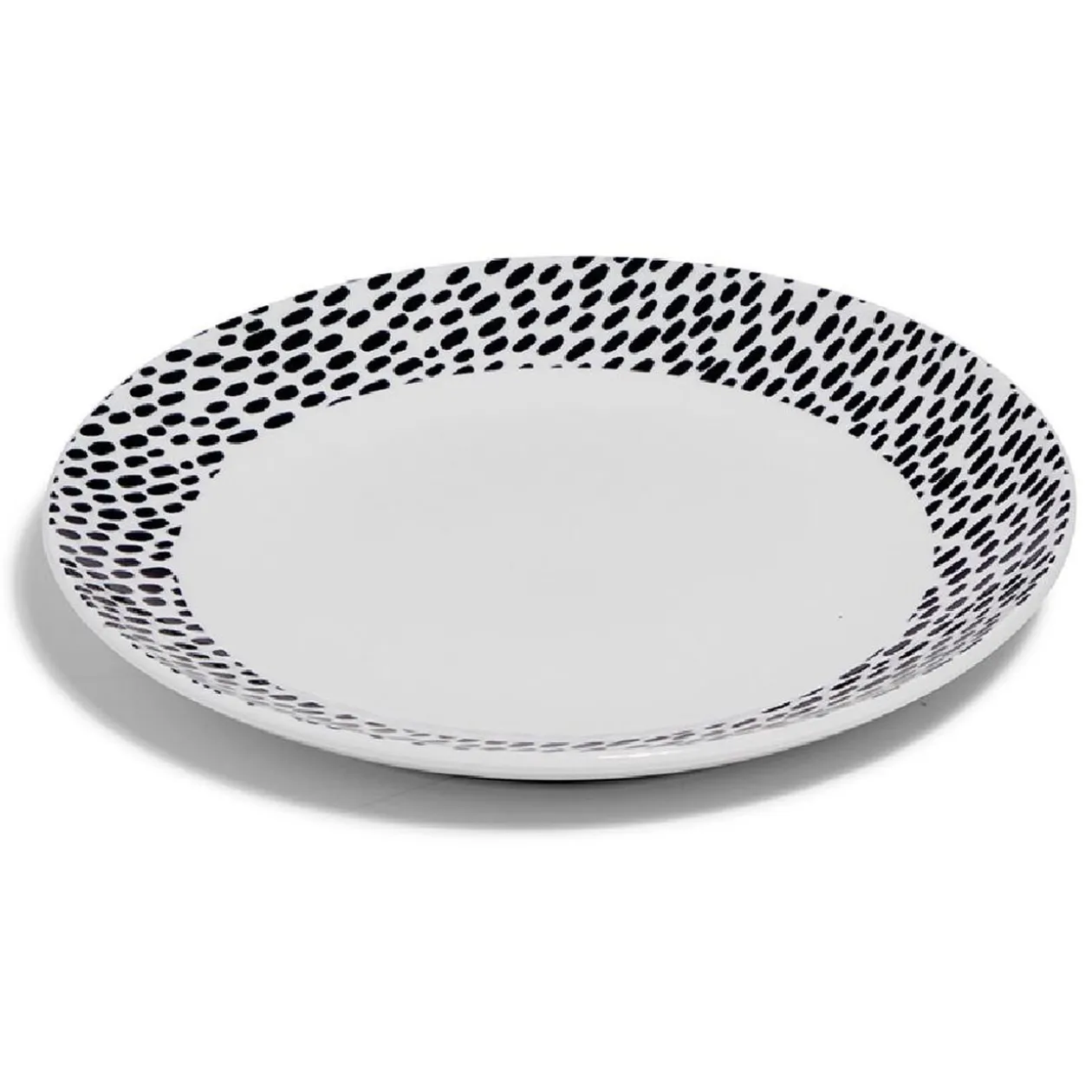 Lot de 4 assiettes à dessert rondes porcelaine Ø19 cm