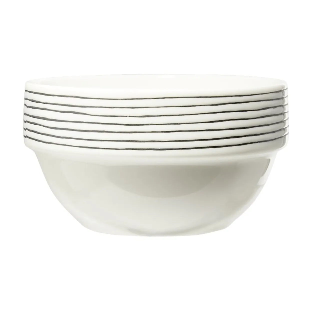 Lot de 4 bols en faïence colorés avec support Ø14xH8cm