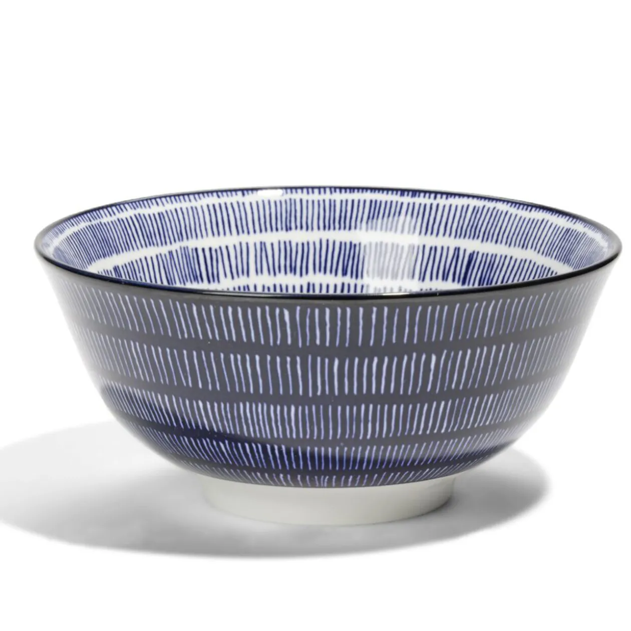 Lot de 4 coupelles 300ml porcelaine Ø15cm bleu et blanc