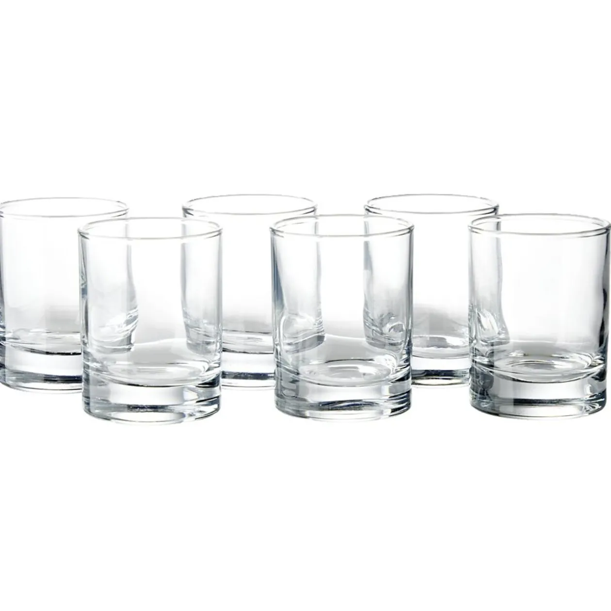 Lot de 6 verres à shooter en verre 6,5cl H6cm