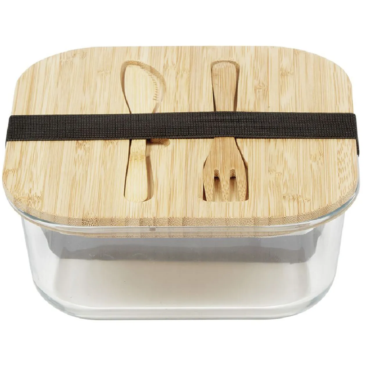 Luchbox avec couverts bambou et verre 1,1 L