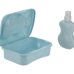 Lunch box bleu avec gourde intégrée