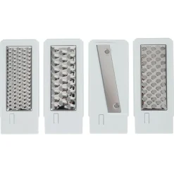 Mandoline multifonctions 5 en 1 en plastique et inox