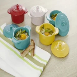 Mini cocotte ronde gris