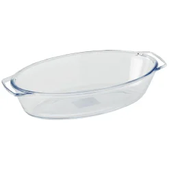 Mini plat en verre forme ovale