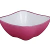 Mini saladier rose fuchsia blanc