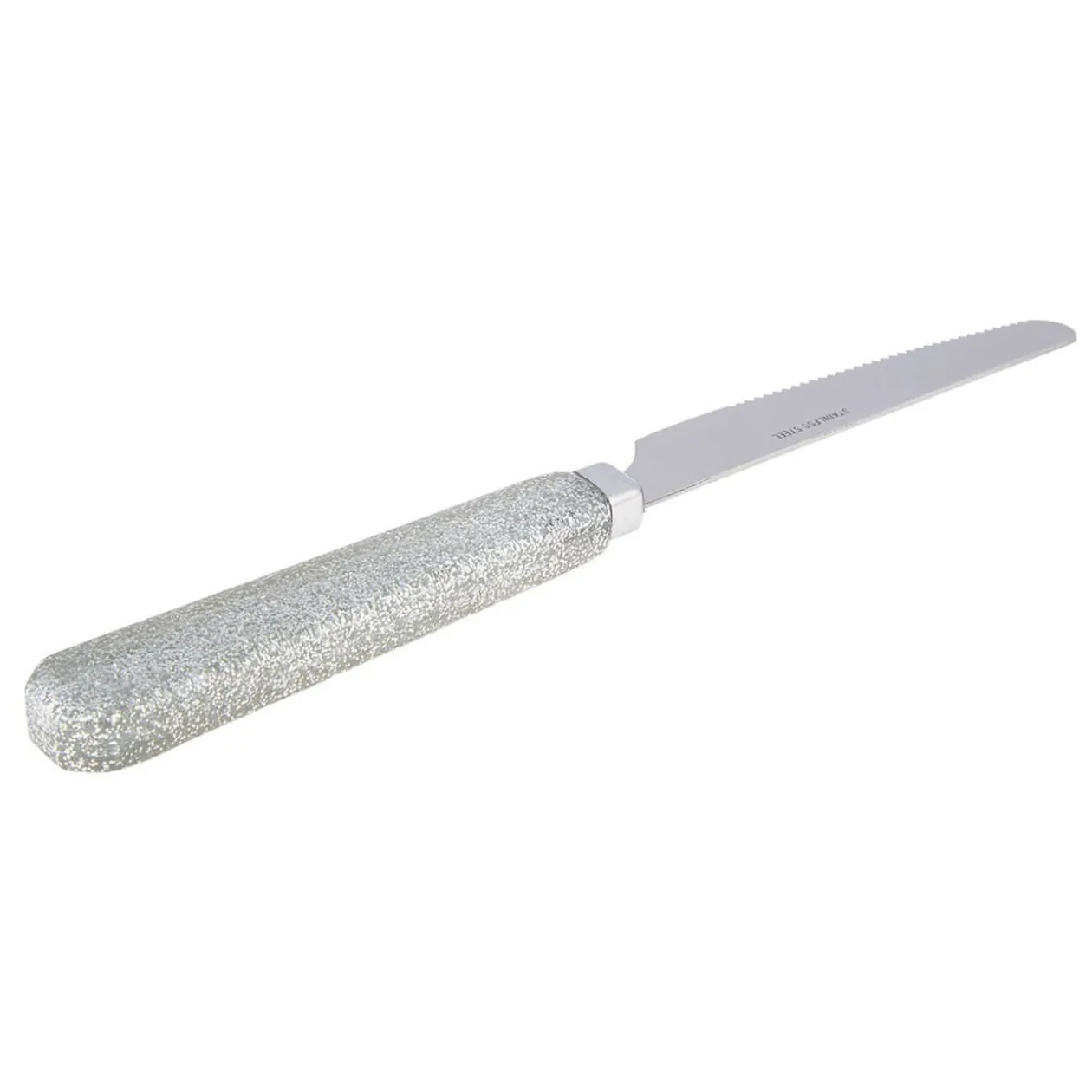 Ménagère 24 pièces pailleté gris argent