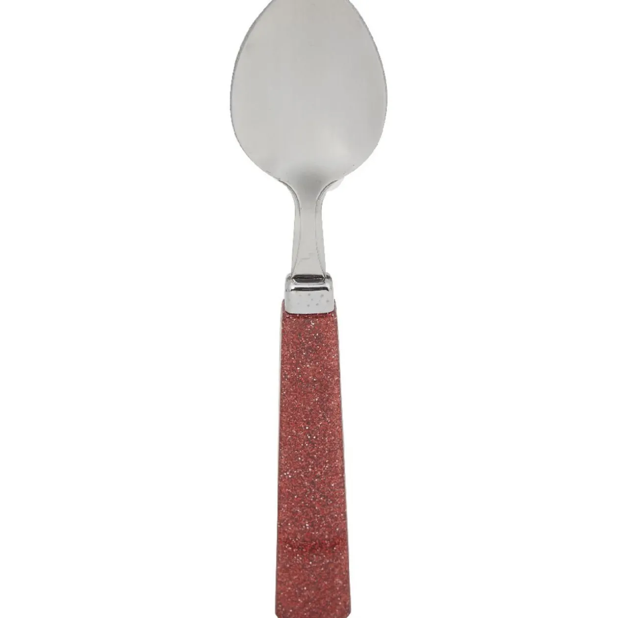 Ménagère 24 pièces paillettes rouge