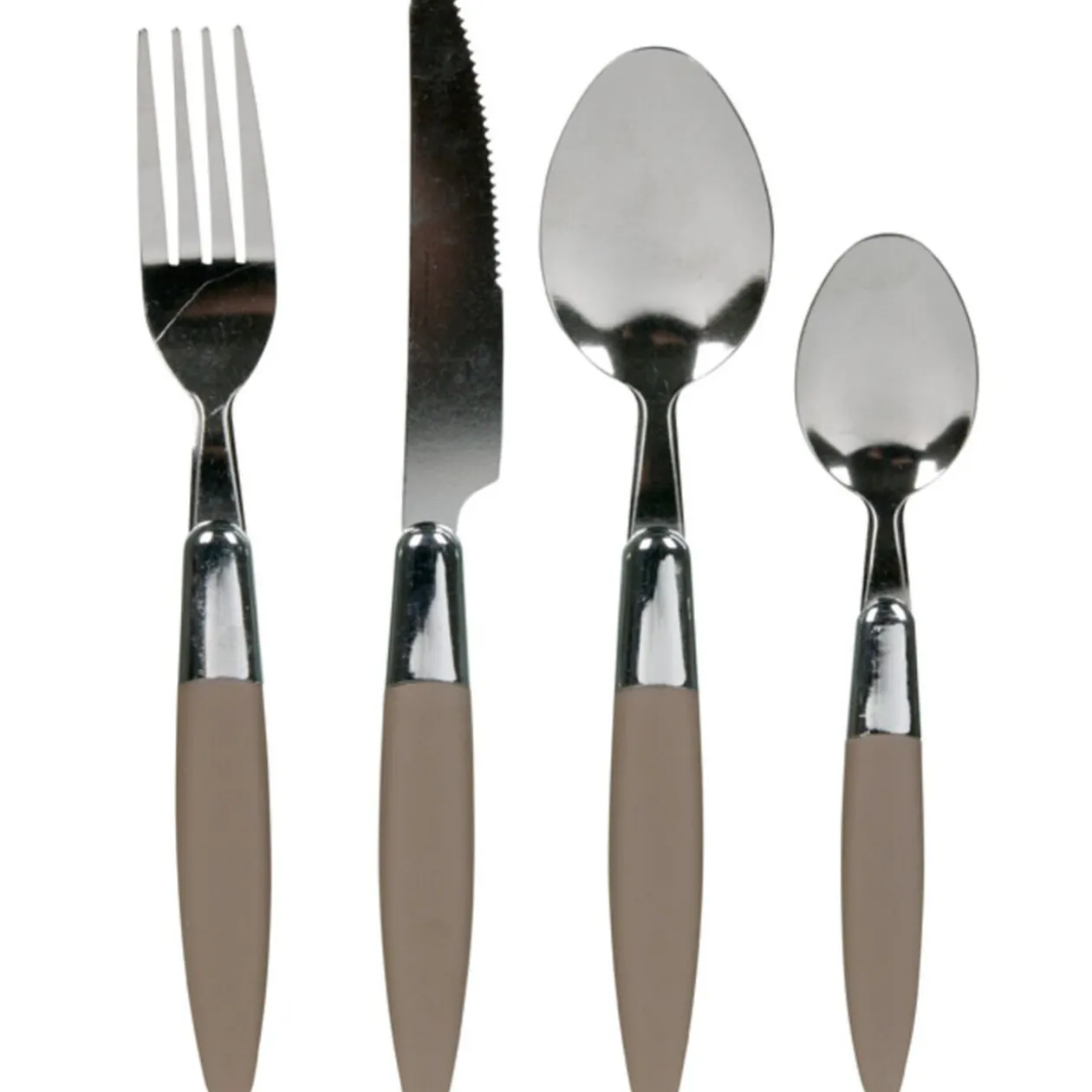 Ménagère 24 pièces taupe