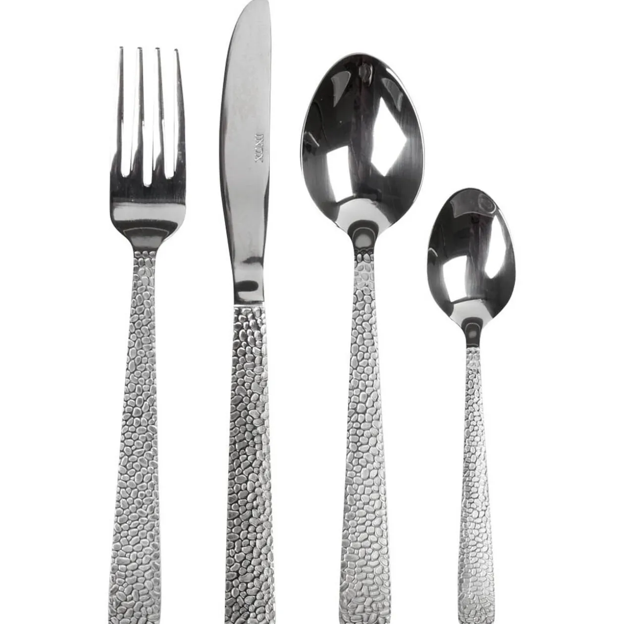 Ménagère manche écaille inox argenté 24 pièces