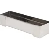 Moule à bûche rectangulaire en inox