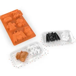 Moule 6 gateaux forme Halloween orange