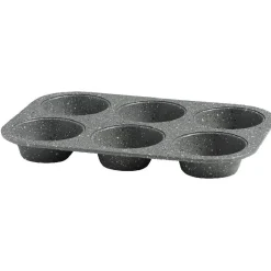 Moule à muffins gris effet marbre