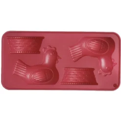Moule pour chocolats de pâques 2 poules 2 paniers
