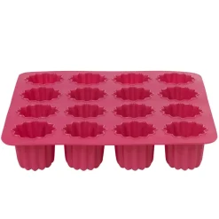 Moule silicone rose 16 cannelés
