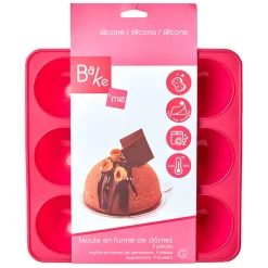 Moule silicone rose 9 dômes