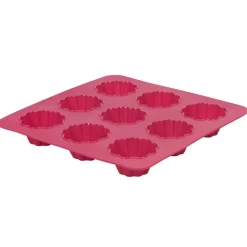 Moule silicone rose 9 minis brioches