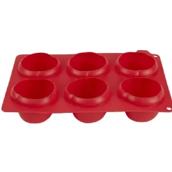 Moule silicone rouge 6 minis roses 3D