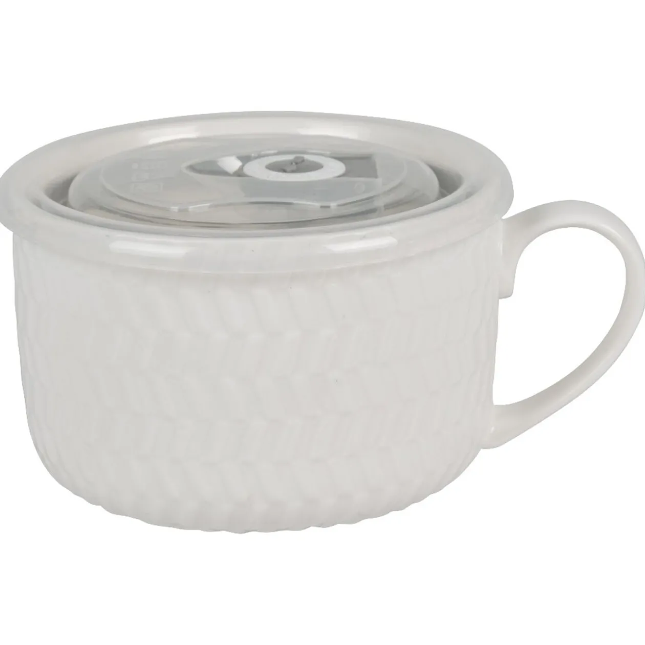Mug à soupe et son couvercle
