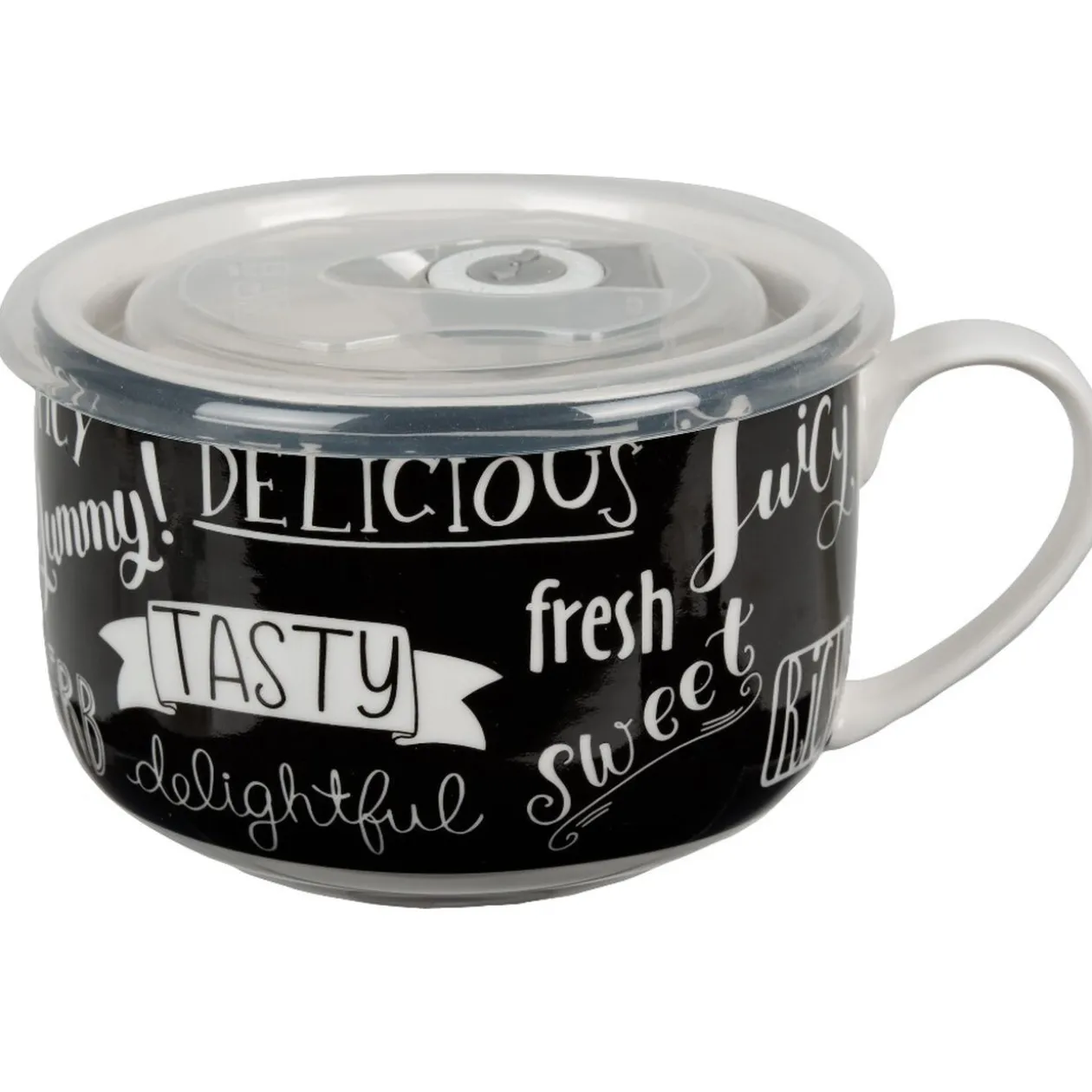 Mug à soupe et son couvercle