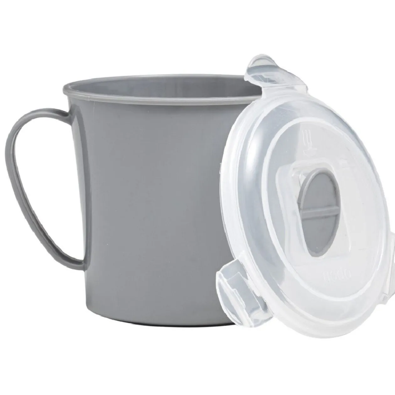 Mug à soupe micro-ondes gris