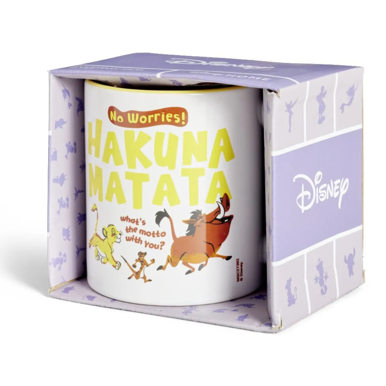 Mug Disney Le Roi Lion Hakuna Matata blanc et jaune 315ml