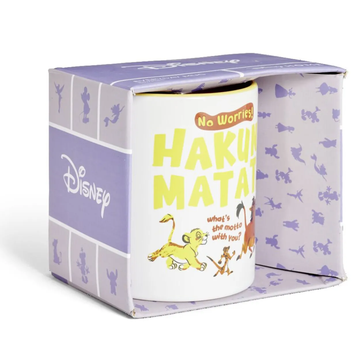 Mug Disney Le Roi Lion Hakuna Matata blanc et jaune 315ml