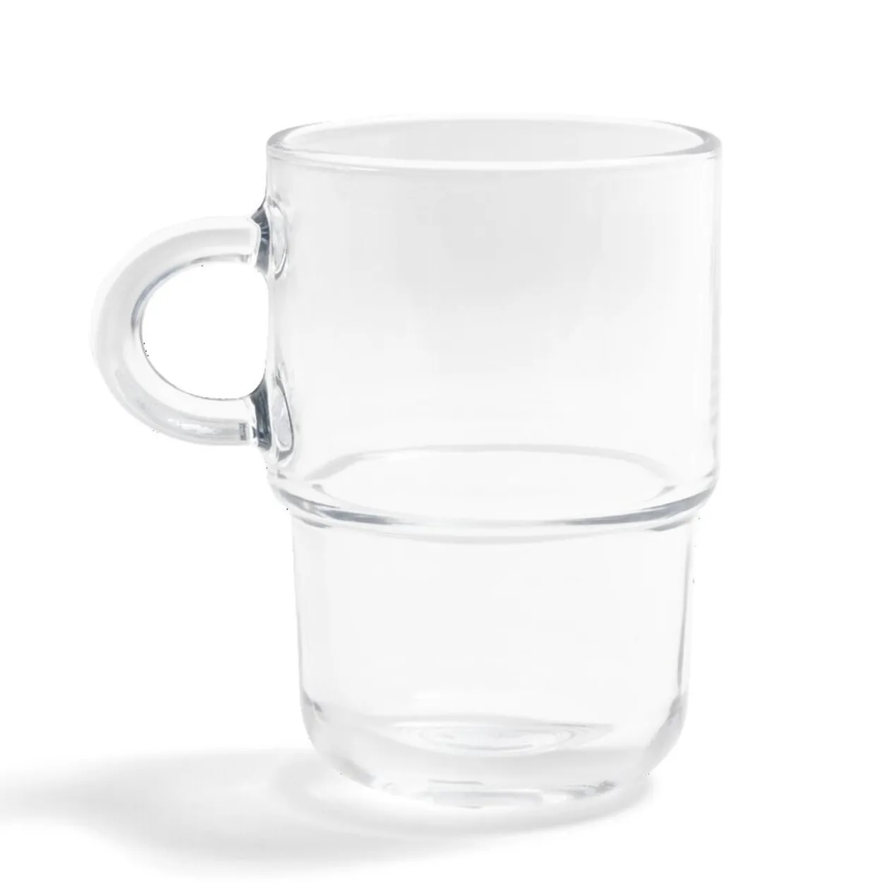 Mug en verre transparent Cozy empilable 36cl