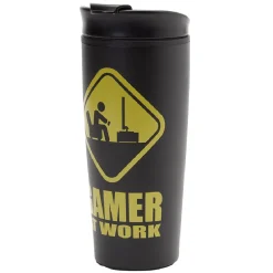 Mug travel gamer at work