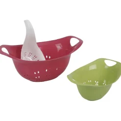 Passoire plastique coloré x3
