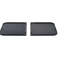 Plancha électrique double thermostat