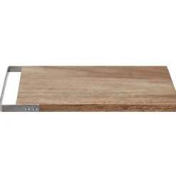 Planche à découper en acacia avec poignée inox
