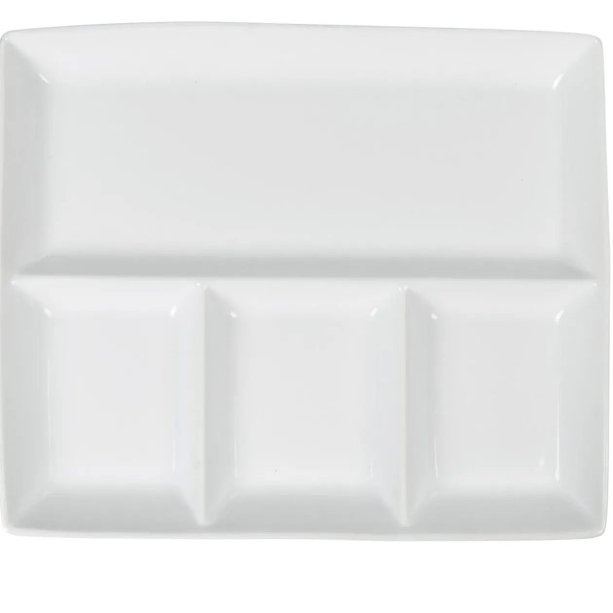 Plat à 4 compartiments blanc