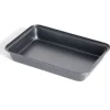 Plat à four en métal noir 30x20xH4,8cm