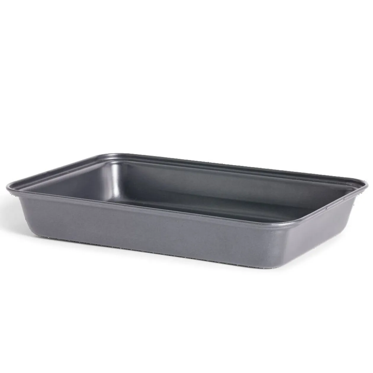 Plat à four en métal noir 30x20xH4,8cm