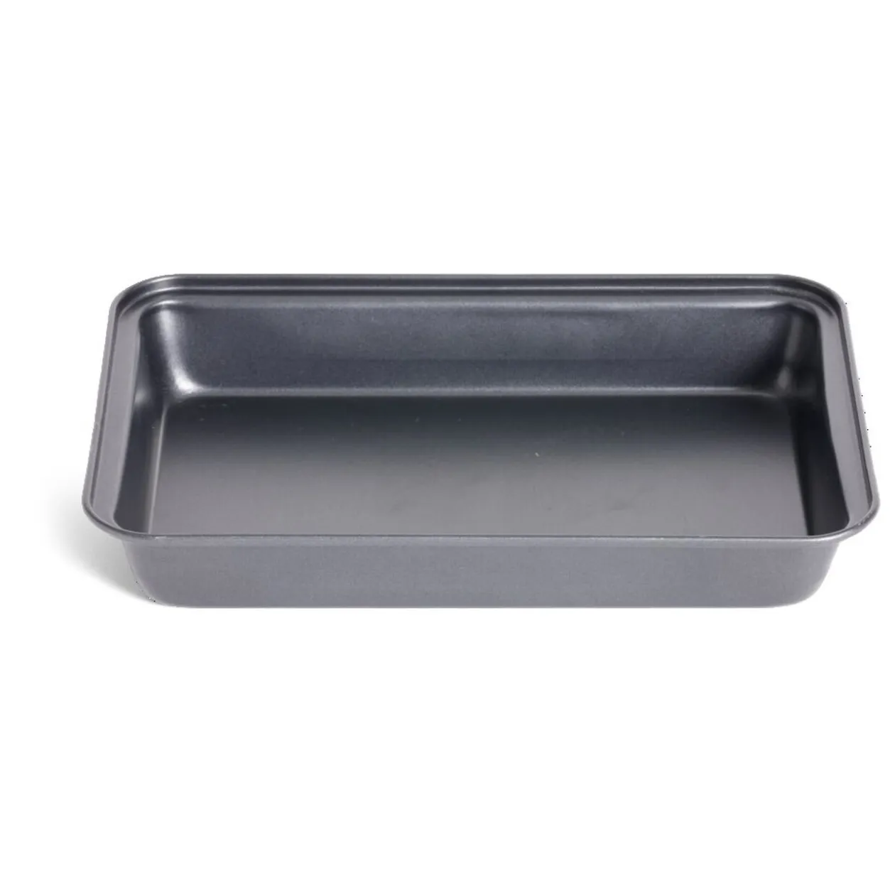Plat à four en métal noir 30x20xH4,8cm