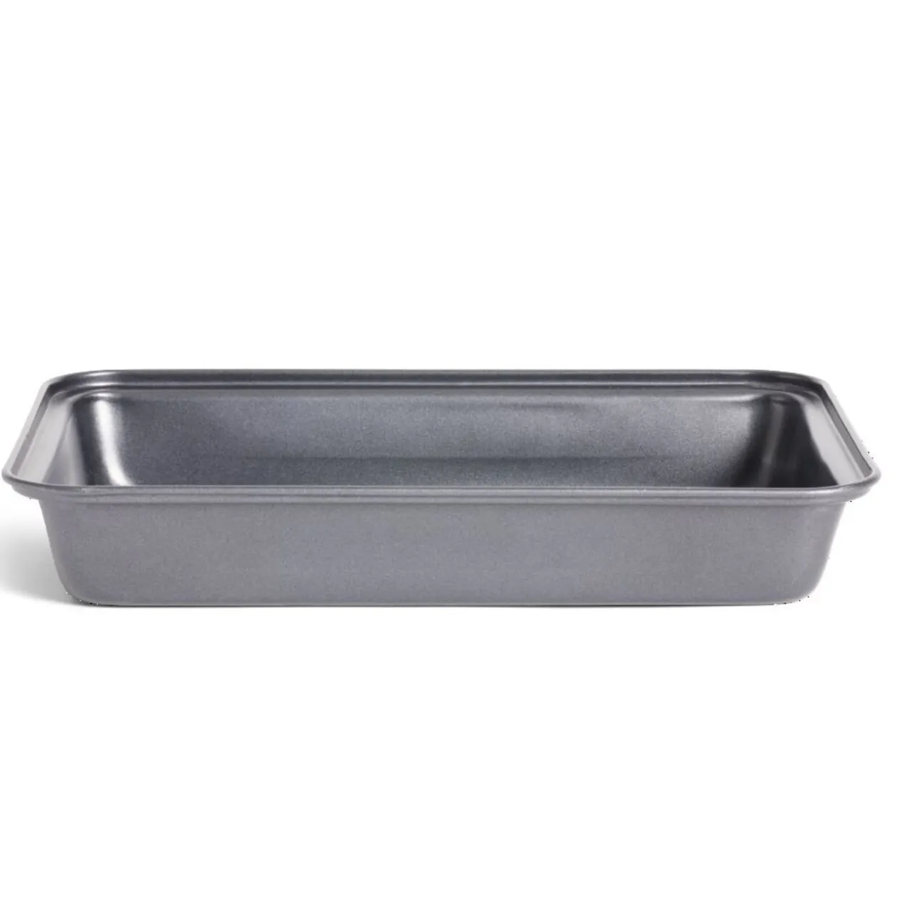 Plat à four en métal noir 30x20xH4,8cm