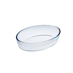 Plat à four ovale verre transparent