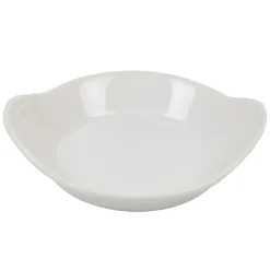 Plat à oeuf blanc