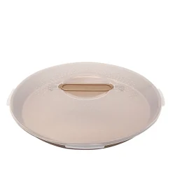 Plat à tarte anti adhérent couvercle de transport Ø30xH6cm