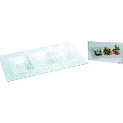 Plat de présentation transparent